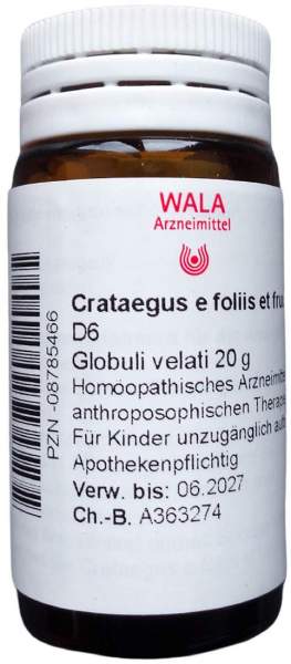 Crataegus E foliis et fructibus D 6 Globuli 20 g