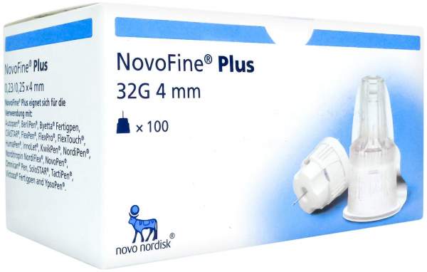 Novofine Plus 32 G 4 mm Injektionsnadel Konisch