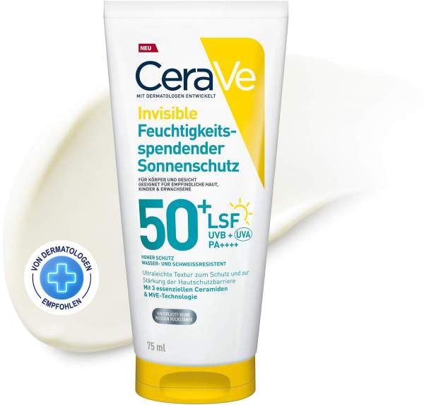 CeraVe Feuchtigkeitsspendender Sonnenschutz LSF 50+ 75 ml