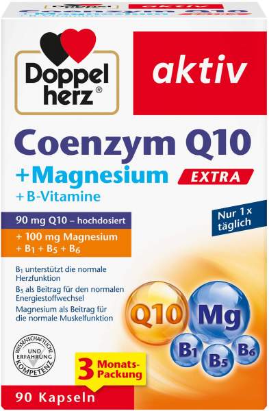 Doppelherz Aktiv Coenzym Q10 Extra+magnesium Kapseln 90 Stück