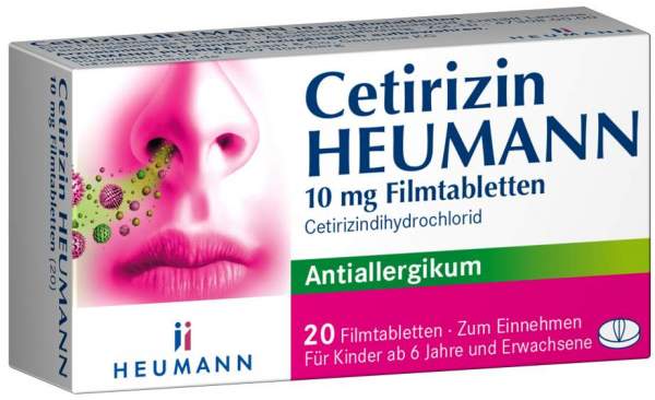 Cetirizin Heumann 10 mg 20 Filmtabletten