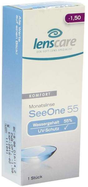 Lenscare Seeone 55 -1,50 Dioptr.Monatslinse