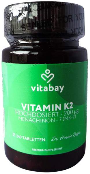Vitamin K2 200 µg Mk-7 Vegan 240 Tabletten