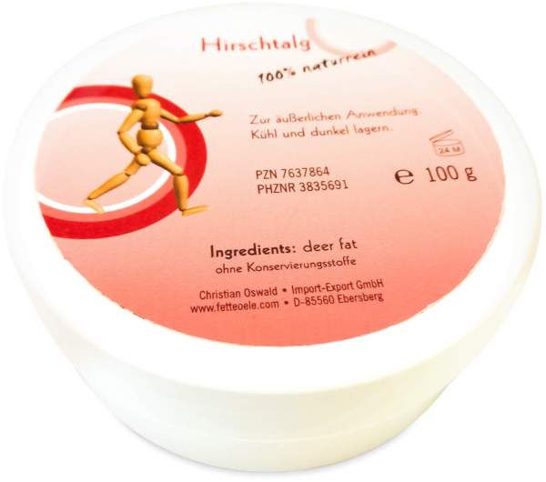 Hirschtalg 100% Naturrein 100 g