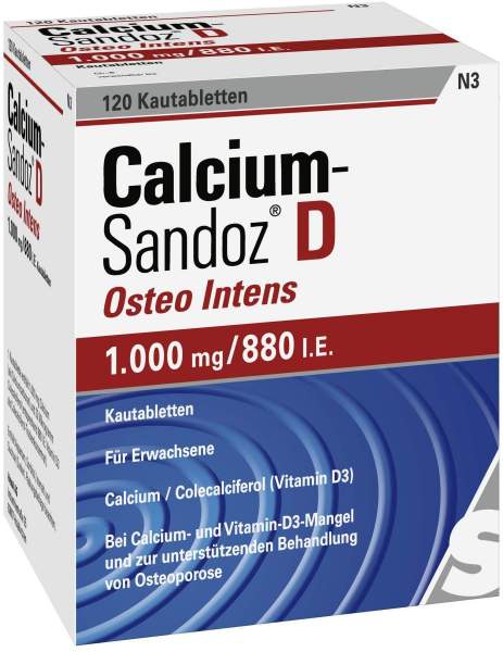 Calcium Sandoz D Osteo Intens 120 Kautabletten