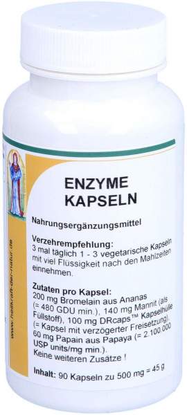 Enzyme Bromelain Papain 90 Magensaftres. Kapseln
