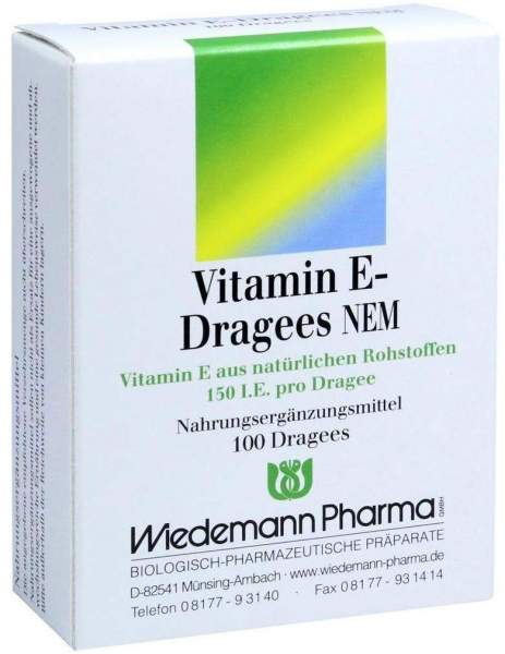 Vitamin E Dragees Nem 100 Dragees