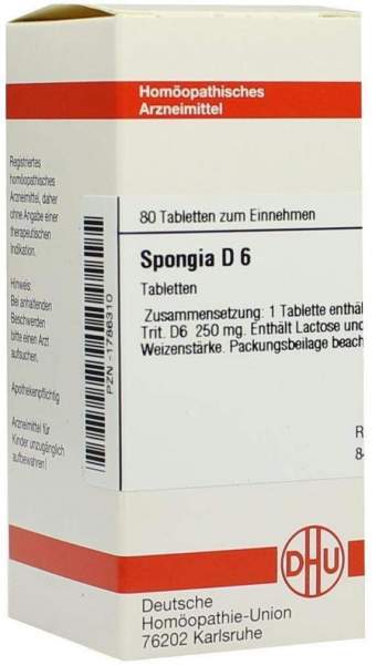 Dhu Spongia D6 80 Tabletten