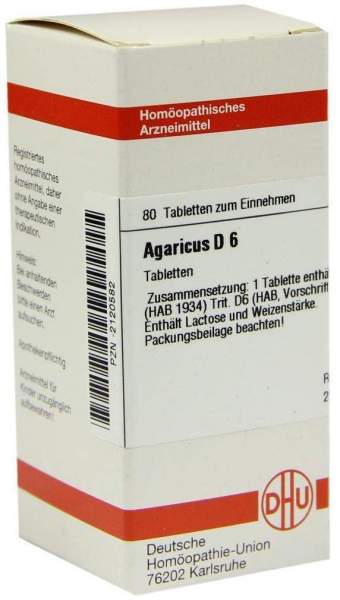 DHU Agaricus D6 80 Tabletten