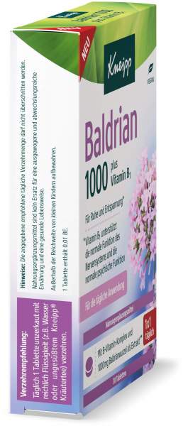 Kneipp Baldrian 1000 Mg Plus Vitamin B1 30 Tabletten Kaufen ...