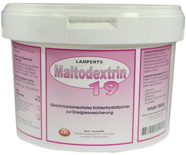 Maltodextrin 19 Lamperts Pulver 1500 G Pulver