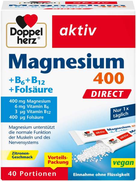 Doppelherz aktiv Magnesium+B Vitamine 40 Direct Pellets