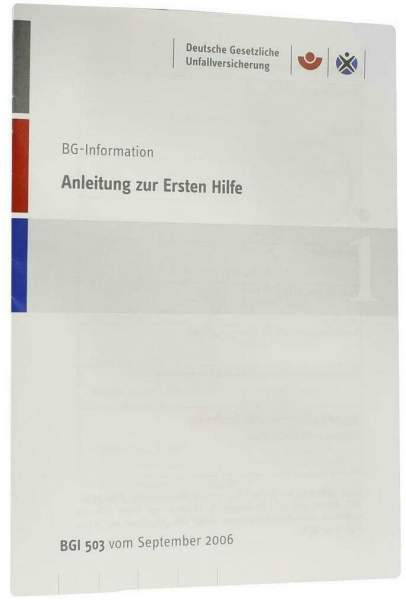 Erste Hilfe Anleitung Broschüre