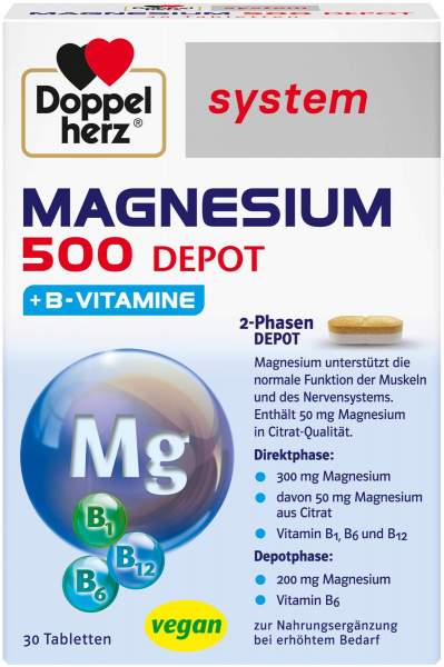 Doppelherz System Magnesium 500 Depot 30 Tabletten