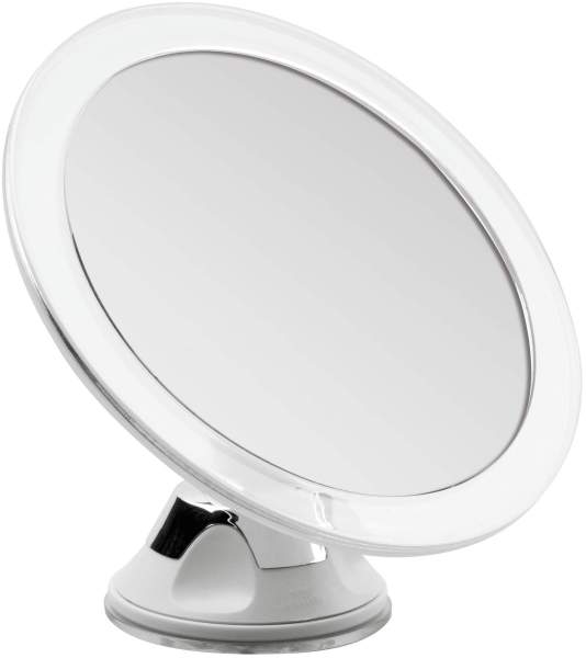 Kosmetikspiegel mit 5-fach-Vergrößerung und Saugnapf-Wandhalterung 1 Stück