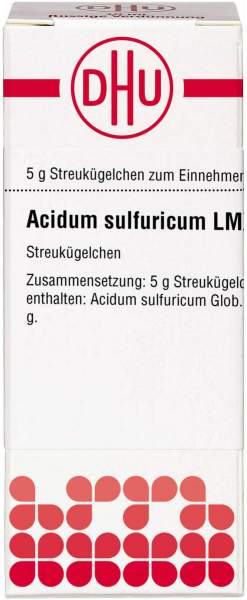 ACIDUM SULFURICUM LM XVIII Globuli 5 g