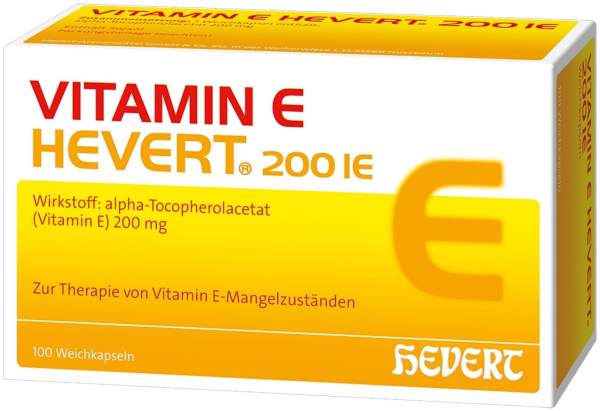 Vitamin E Hevert 200 I.E. 100 Weichkapseln