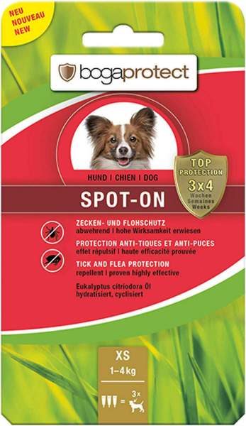 Bogaprotect Spot-On Hund Xs 3 X 0,7 ml