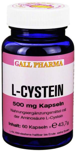 L-Cystein 500 mg 60 Kapseln