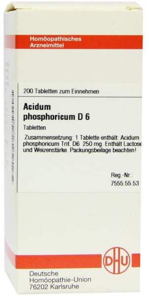 Acidum Phosphoricum D6 200 Tabletten