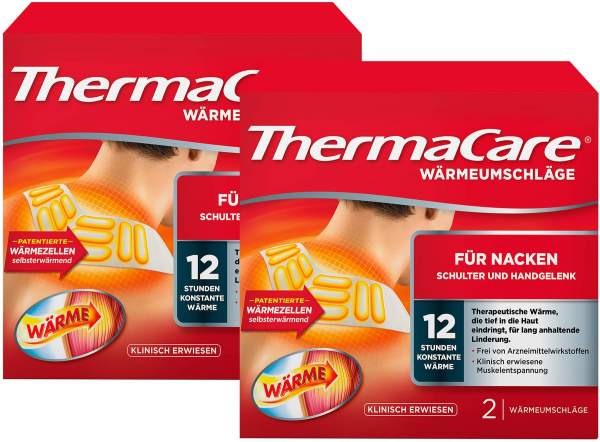 Thermacare Nacken-Schulter Auflagen zur Schmerzlinderung 2 x 2 Stück