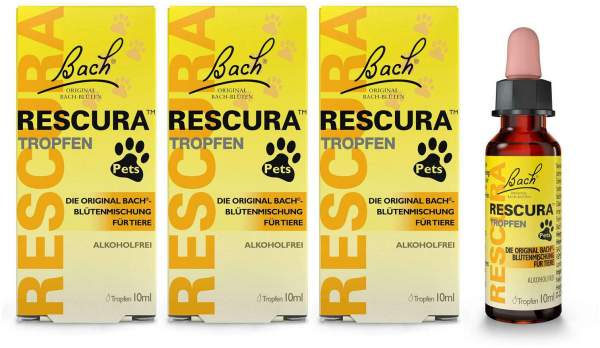 Bach Original Rescura Pets 3 x 10 ml Tropfen