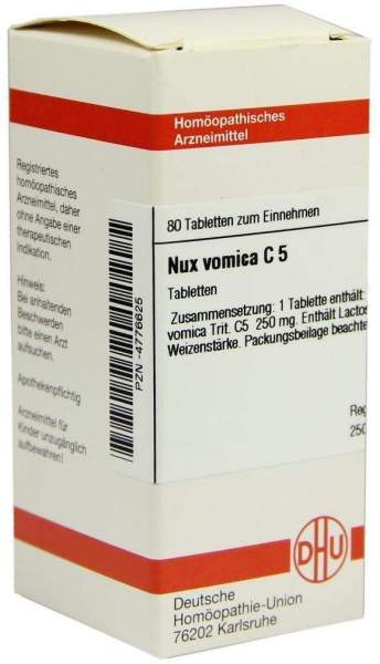 Dhu Nux Vomica C5 80 Tabletten