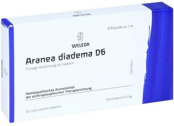 Weleda Aranea Diadema D6 8 X 1 ml Ampullen