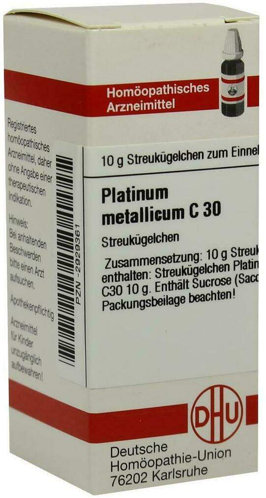 Platinum metallicum C1000 DHU Globuli, 10 g Globuli main image 1