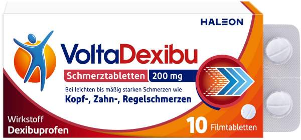 VoltaDexibu Schmerztabletten 200 mg 10 Filmtabletten