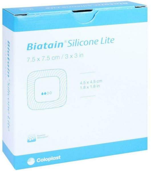 Biatain Silicone Lite Schaumverband 7,5x7,5 cm