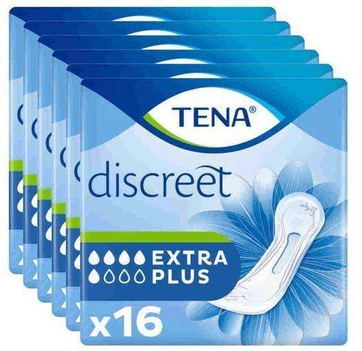 Tena Lday Discreet Einlagen Extra Plus 6 X 16 Stück