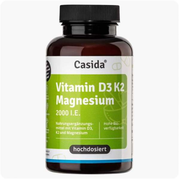 Vitamin D3 K2 Magnesium 2000 I.E. 90 Kapseln