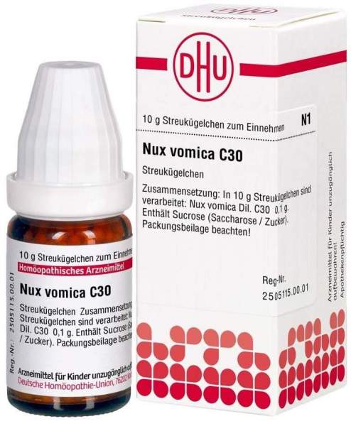Nux vomica C30 10 g Globuli