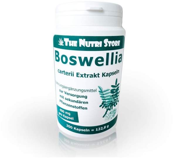 Boswellia Carterii 400 mg Extrakt 200 Vegetarische Kapseln