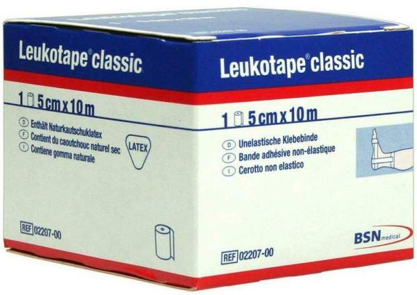 Leukotape Classic 10 M X 5 cm Weiss 1 Verband