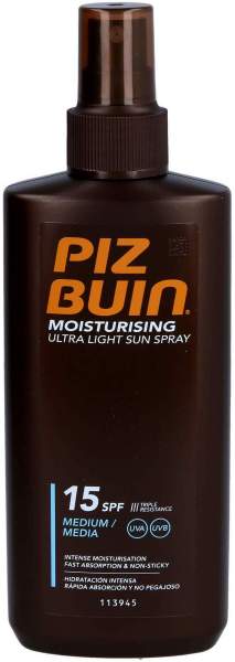 Piz Buin Moisturising Ultra Light Sun Spray Lsf 15