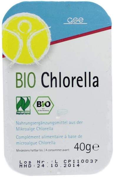 Chlorella 500 mg Bio Naturland 80 Tabletten