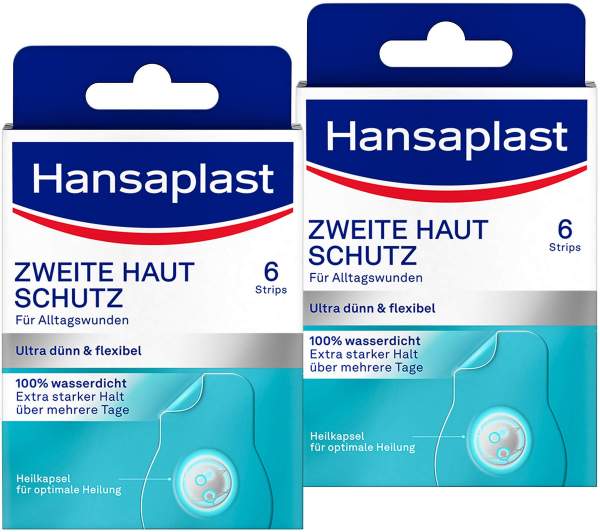 Hansaplast Zweite Haut Schutz Pflaster 2 x 6 Stück