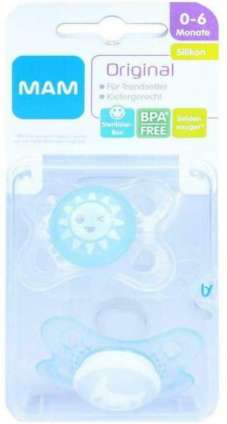 Mam Original Silikon 0-6 Monate 2 Stück