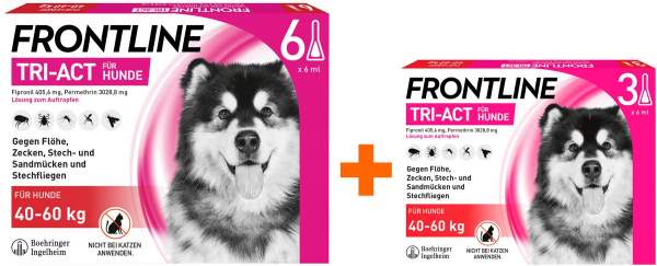Frontline TRI-ACT Hund 40-60 kg 3 + 6 Pipetten