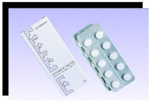 Vetokehl Nig. D5 vet. 20 Tabletten