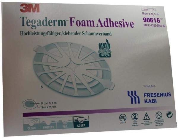 Tegaderm Foam Adhesive Fk 19x22,2 cm Oval 90616