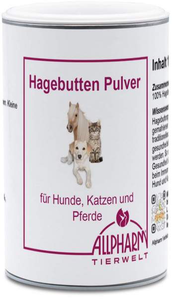 Hagebutten 100 g Pulver für Haustiere und Pferde