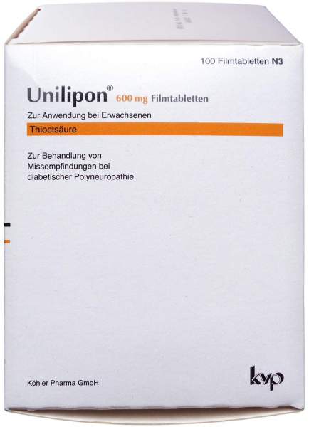 Unilipon 600 mg 100 Filmtabletten