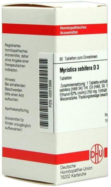 Myristica Sebifera D 3 Tabletten