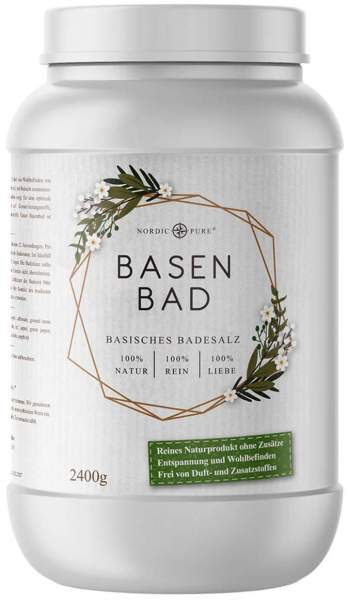 Basenbad basisches Badesalz 2400 g