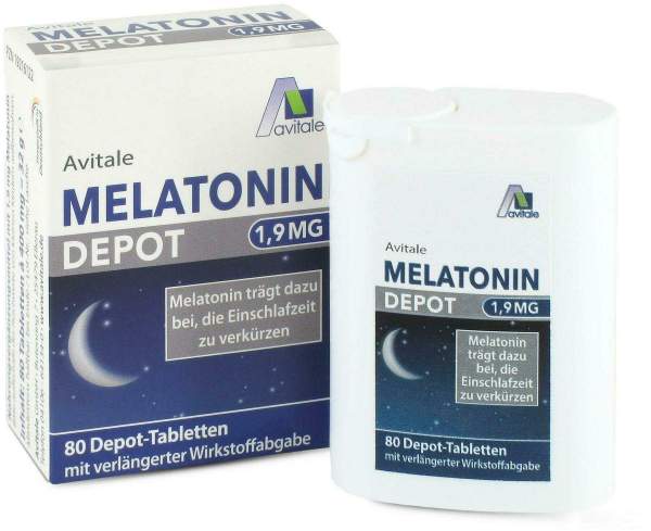 Melatonin 1,9 mg Depot 80 Tabletten