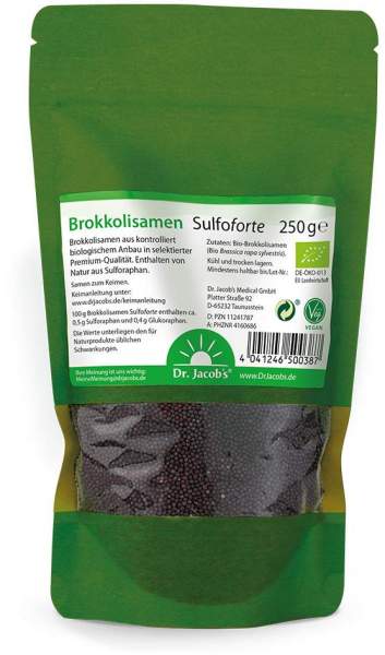 Brokkolisamen Sulfoforte Bio Dr.Jacob s 250 G