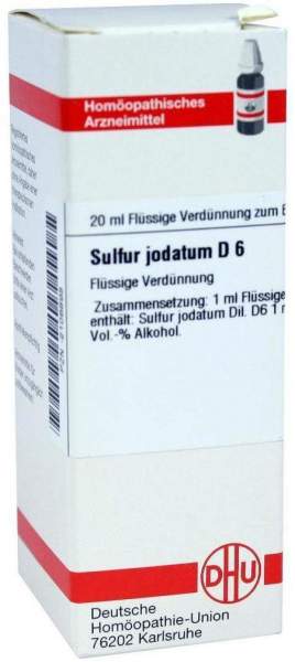 Sulfur Jodatatum D6 Dhu 20 ml Dilution